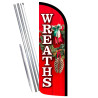 WREATHS Premium Windless Feather Flag Bundle (Complete Kit) OR Optional Replacement Flag Only