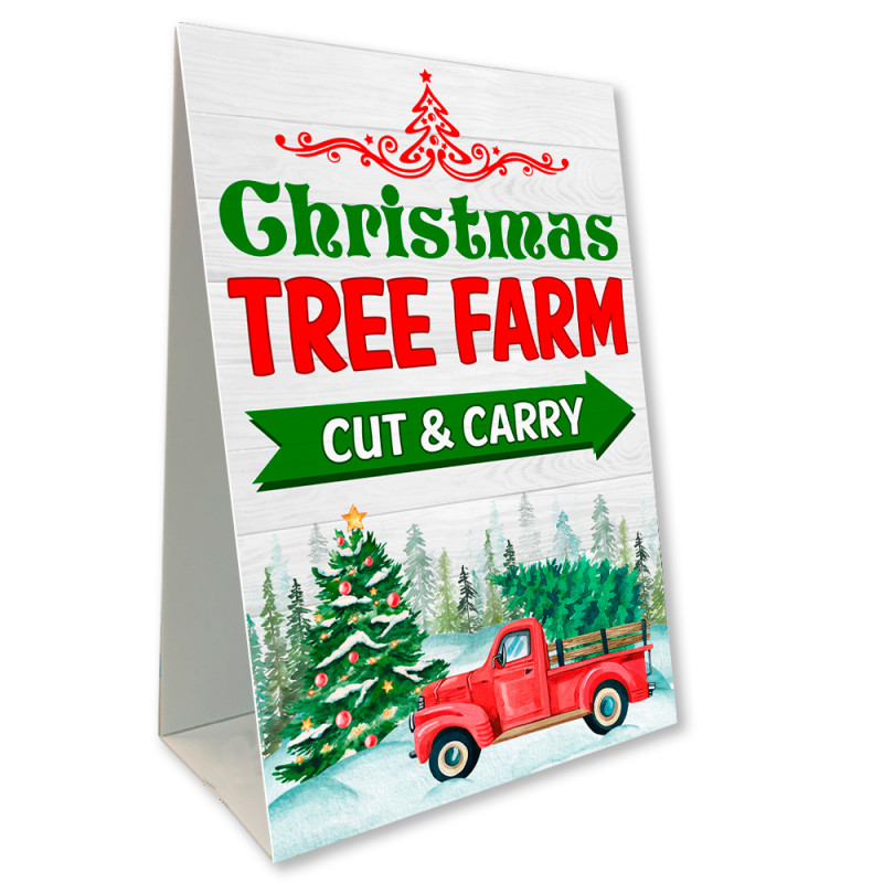 Christmas Tree Farm Economy A-Frame Sign
