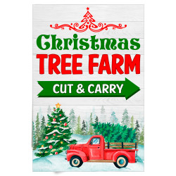 Christmas Tree Farm Economy A-Frame Sign