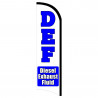 DEF Diesel Exhaust Fluid Premium Windless  Feather Flag Bundle (Complete Kit) OR Optional Replacement Flag Only