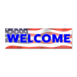 Welcome Vinyl Banner with...