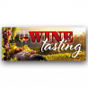 WINE TASTING Vinyl Banner with Optional Sizes (Made in the USA)