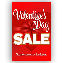 Valentine's Day Sale Economy A-Frame Sign