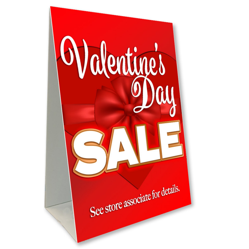 Valentine's Day Sale Economy A-Frame Sign