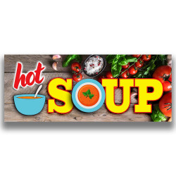 HOT SOUP Vinyl Banner with...