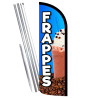 FRAPPES Premium Windless Feather Flag Bundle (Complete Kit) OR Optional Replacement Flag Only