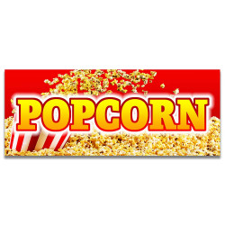 Popcorn Vinyl Banner with...