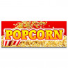 Popcorn Vinyl Banner with Optional Sizes (Made in the USA)