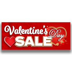 Valentines Day Sale Vinyl Banner with Optional Sizes (Made in the USA)