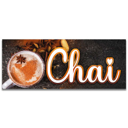 Chai Latte Vinyl Banner...
