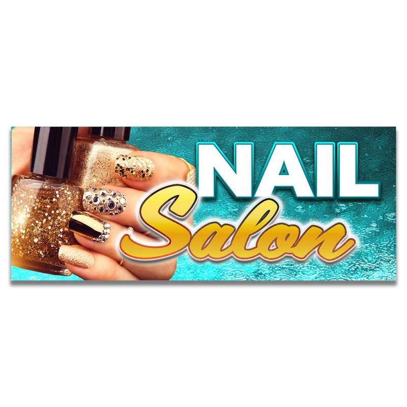 NAIL SALON Vinyl Banner with Optional Sizes (Made in the USA)