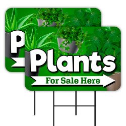 PLANTS 2 Pack Double-Sided...