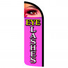 Eyelashes Premium Windless Feather Flag Bundle (Complete Kit) OR Optional Replacement Flag Only