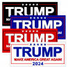 Trump 2024 4 Car Decals 4 Pack Removable Bumper Stickers (9x4 inches)