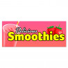 Smoothies Vinyl Banner with Optional Sizes (Made in the USA)