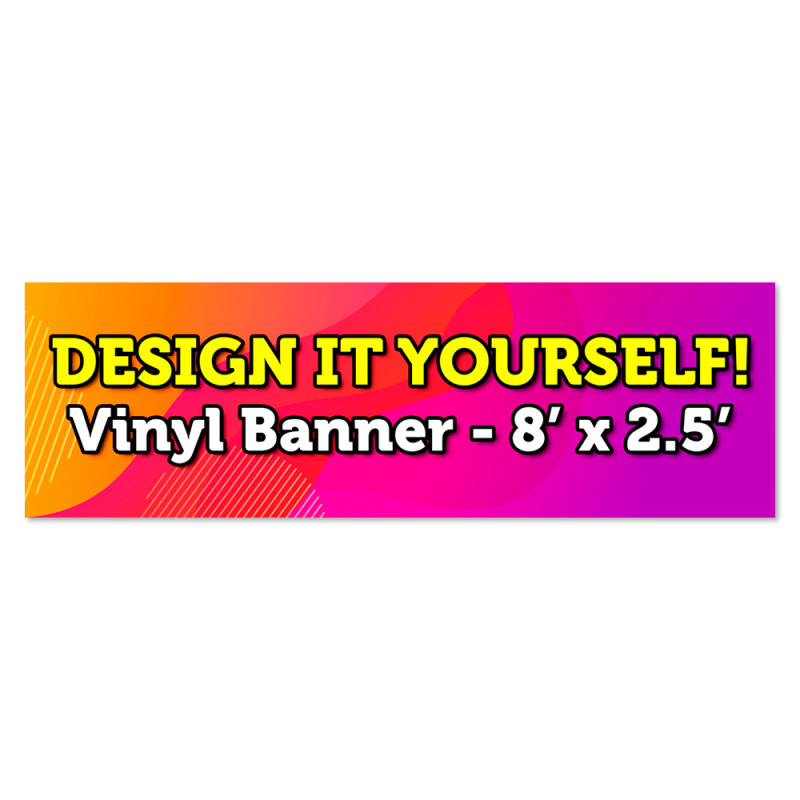 Design It Yourself Vinyl Banner Medium - 30x96