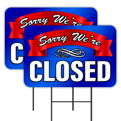 Sorry We're Closed 2 Pack...
