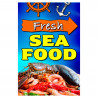 Fresh Seafood Economy A-Frame Sign