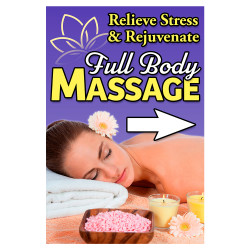 Full Body Massage Economy A-Frame Sign