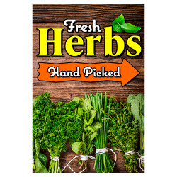 Fresh Herbs Economy A-Frame Sign