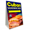Cuban Sandwiches Economy A-Frame Sign