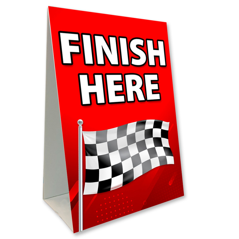 FINISH Economy A-Frame Sign