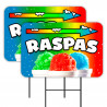 RASPAS 2 Pack Double-Sided Yard Signs 16" x 24" with Metal Stakes (Made in Texas)