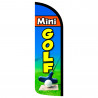 Mini Golf Premium Windless Feather Flag Bundle (Complete Kit) OR Optional Replacement Flag Only