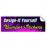 Design It Yourself - Car Decals 10 Pack Removable Bumper Stickers (9x4 inches)