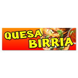 Quesabirria Vinyl Banner...