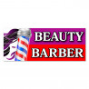 Beauty & Barber Vinyl Banner with Optional Sizes (Made in the USA)