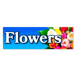 Flowers Vinyl Banner with...