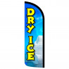 DRY ICE Premium Windless Feather Flag Bundle (Complete Kit) OR Optional Replacement Flag Only