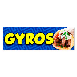 GYROS Vinyl Banner with...