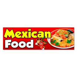 Mexican Food Vinyl Banner...