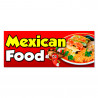 Mexican Food Vinyl Banner with Optional Sizes (Made in the USA)