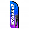 Karaoke Premium Windless Feather Flag Bundle (Complete Kit) OR Optional Replacement Flag Only