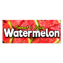 Watermelon Vinyl Banner with Optional Sizes (Made in the USA)