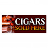 Cigars Vinyl Banner with Optional Sizes (Made in the USA)