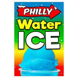 Philly Water ICE Economy A-Frame Sign