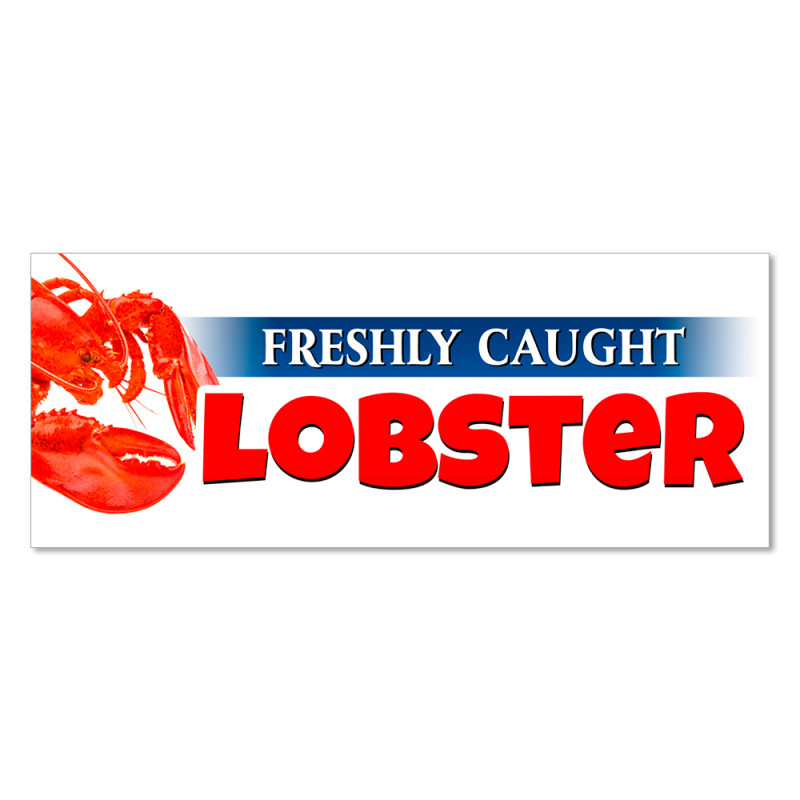Lobster Vinyl Banner with Optional Sizes (Made in the USA)