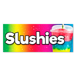 Slushies Vinyl Banner with Optional Sizes (Made in the USA)
