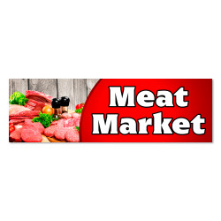 Meat Market Vinyl Banner...