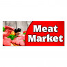 Meat Market Vinyl Banner with Optional Sizes (Made in the USA)