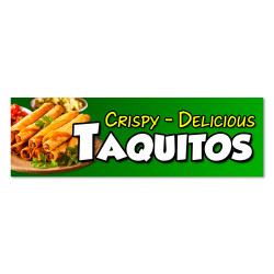 Taquitos Vinyl Banner with...