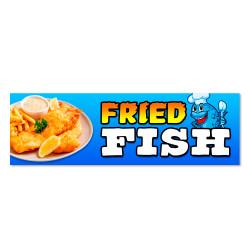 Fried Fish Vinyl Banner...