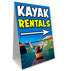 KAYAK RENTALS Economy A-Frame Sign