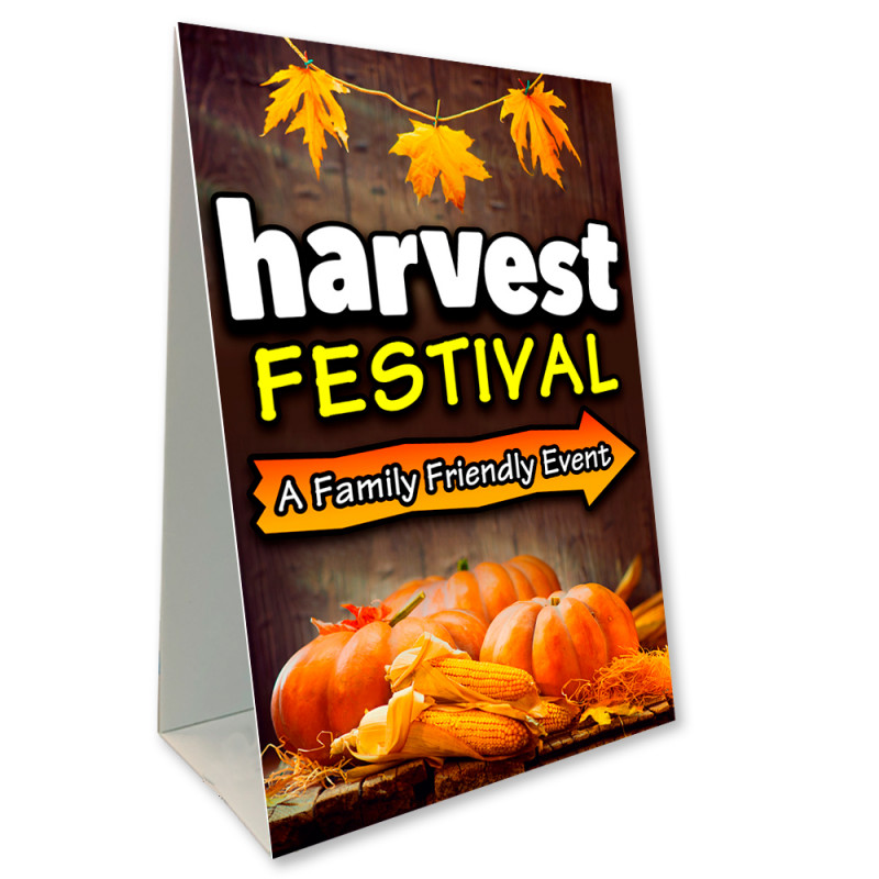 Harvest Festival Economy A-Frame Sign