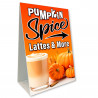 Pumpkin Spice Lattes Economy A-Frame Sign