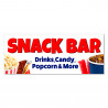 SNACK BAR Vinyl Banner with Optional Sizes (Made in the USA)